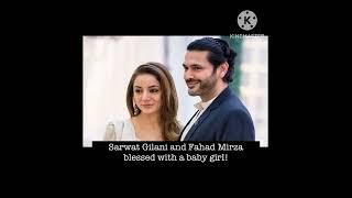 Sarwat Gilani and Fahad Mirza blessed with a baby girl #viral #celebrity  @hoorainmirha793