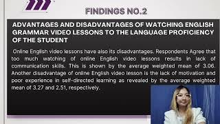 RESEARCH PRESENTATION