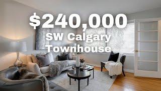 Tour a $240,000 Townhouse in Killarney, SW Calgary! Home For Sale 2022!