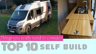 From Planning to Pooping! My TOP TEN  Tips for your self build camper.