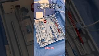 HOW TO INSERT A CENTRAL LINE IN 30 SECONDS! #crna #srna #anesthesia #anesthesiology