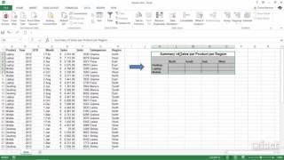 Introduction to Pivot Tables - Excel 2013 Pivot Tables