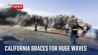 Sand bars built in Ventura as California coastal cities brace for more extreme waves