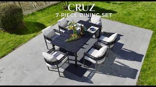 GRAND PATIO Outdoor Dining Chair Set, Metal Woven Wicker Fixed Patio Chairs with Grey Cushions