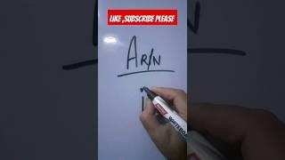 Arin namelogo #logo #shorts #art #shortfeed #ytshorts #viralshort #shortsviral #name