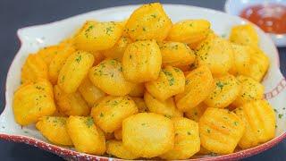 Easy Potato recipe ! Crispy Outside Soft Inside! Potato Snacks!