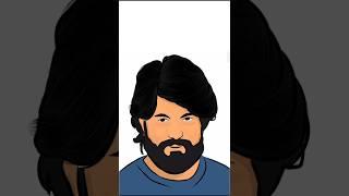 Yash south indian actor drawing||#trytomakebestartist #copy #digitalart #kgf #digitalpainting