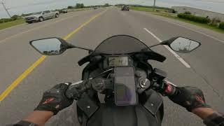 riding my first motorcycle home (yamaha r3)