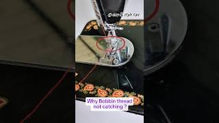 Why bobbin thread not catching ? How to fix shuttle & needle timing in half shuttle sewing machine !