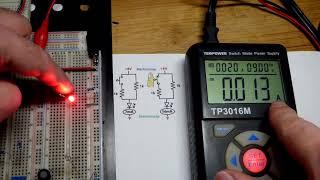 Switch controlled parallel resistor demo circuit by Electronzap