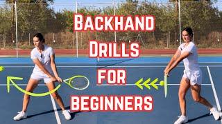 4 Easy Tennis Drills to Improve Your Backhand (Beginner Tennis Lesson)