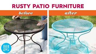 How to Paint & Fix Up Rusty Patio Furniture | Basics | Better Homes & Gardens