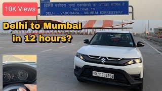 Delhi Mumbai Expressway | Delhi to Mumbai in 12 hours | Brezza Long Drive| Delhi to Mumbai Road Trip