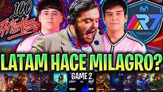 LATAM QUIERE HACER LA REMONTADA ÉPICA! | 100T vs R7 Game 2 WORLDS PLAY IN 2024 IBAI ESPAÑOL