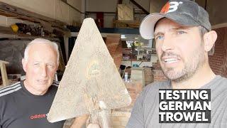 Testing German Bricklaying Trowel