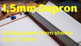 Cutting super thin depron sheets - only 1,5 mm for indoor rc models