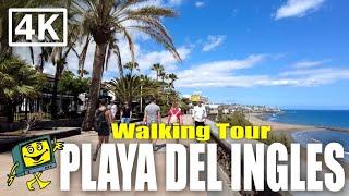 Playa Del Ingles GRAN CANARIA - 4K Walking Tour