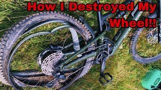 HOW I DESTROYED MY WHEEL *MINI ENDURO MACHYNLLETH*