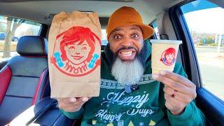 Wendy's NEW Mushroom Bacon Double Cheeseburger with Salted Caramel Frosty Review!