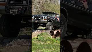She Drives Her Bronco Over Steel Culverts