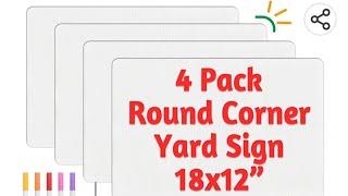 Jowlawn Blank Yard Signs unboxing and review (Demonstration)  #gardening #homesteading  #yardsigns