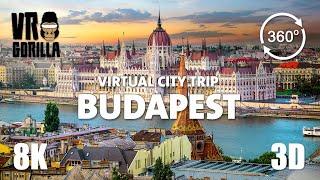 Budapest, Hungary Guided Tour in 360 VR (short) - Virtual City Trip - 8K Stereoscopic 360 Video