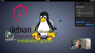 OS - Debian 12 Bookworm Gnome installation