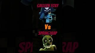 Galleon foxy Vs Springtrap in FnTd #shorts #fnaf #roblox #fntd #viral