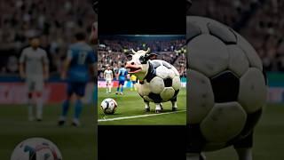 Cow and soccer fusion video