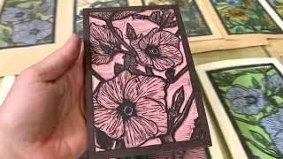 Linoleum Block Printing with Multiple Colors