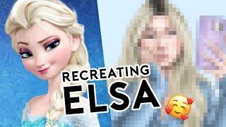 DISNEY PRINCESS GLOW UP! ELSA ️