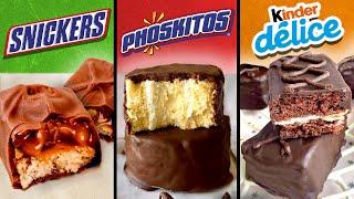 Recreando los PASTELITOS de mi INFANCIA SNICKERS,PHOSKITOS Y KINDER con BURPEE  ¿Cuál te gusta más?