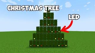 Minecraft: Christmas Build Hacks! - TWINKLE CHRISTMAS LIGHTS - CHRISTMAS TREE