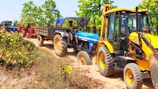 JCB 3dx Xpert Loading Mud Mahindra 275 Eicher 485 Farmatrac 60 Farmatrac 434 Tractor #jcb #tractor