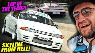 EPIC! Nissan R32 GT-R PUSHING 2 Porsche GT3 RS! // Nürburgring