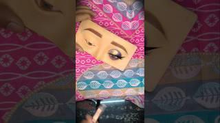 purple colour combination eye makeup