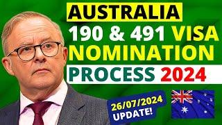 Australia State Nomination Process for 190 & 491 Visas in 2024 | Australia Visa Update