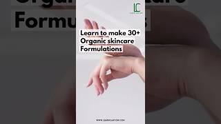 Learn to make 30+ organic skincare formulations #skincare #organicskincare #formulation