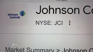  Johnson Controls International JCI Stock Trading Facts 