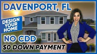 $0 Down payment Available at Custom Affordable New Construction Community in Davenport, FL  LOW HOA