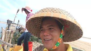 老四抱着老婆上岛赶海，真是个受爱情滋润的小岛，海货满地爬