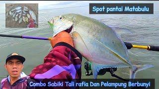 Ngeri ️ Pake Umpan Sabiki Tali rafia dan Pelampung Berbunyi, ‼️▶️Mancing Dipantai Matabulu‼️