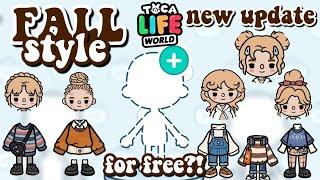 Free Toca Boca New FREE UPDATE?! FALL STYLE NEW CLOTHES, HAIR STYLES AND ETC.