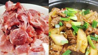 很多人不会炖牛肉，快学餐厅大厨的做法 #cooking #牛肉 #萝卜炖牛肉