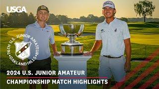 2024 U.S. Junior Amateur Championship: Tyler Watts vs. Trevor Gutschewski | Every Televised Shot