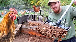 The SECRET Chicken Run Trick For Great COMPOST