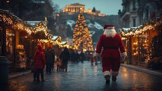 Athens, Greece - Christmas with the Gods - 4K Walking Tour