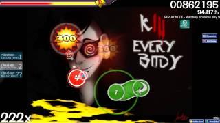 osu! Gameplay - Skrillex - Kill EVERYBODY [Hard]