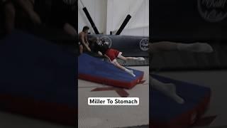 That’s creative! #trampoline #gymnastics #tumbling #gymnast #flips #flippers #freestyletrampoline