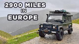 2900 miles across Europe in my Land Rover Defender